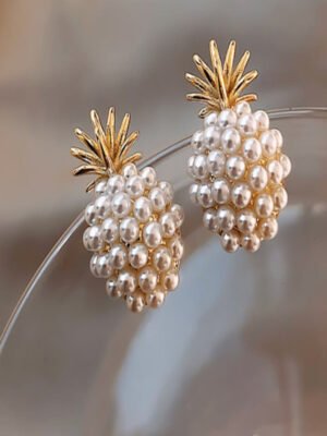 Pineapple Pearl Earrings