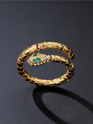 Gold Color Snake Ring