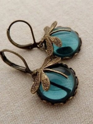 Blue Moonstone Earrings